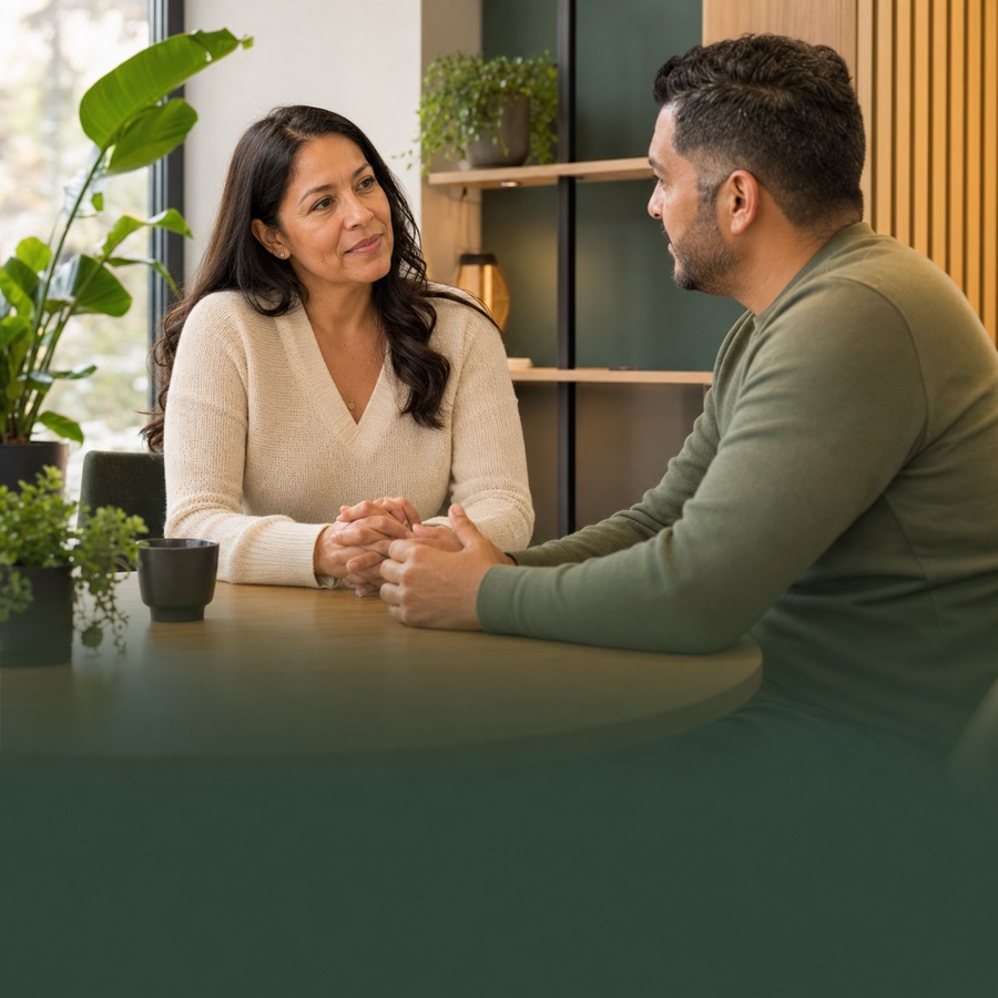 Conversación personal para recibir orientación